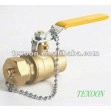 Chain brass ball valves with full port thread ends Lead free